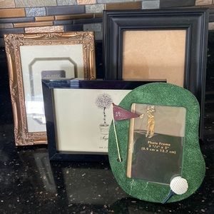 Lot of four frames, three 5”X 7”, one 3-1/2”X 5”!